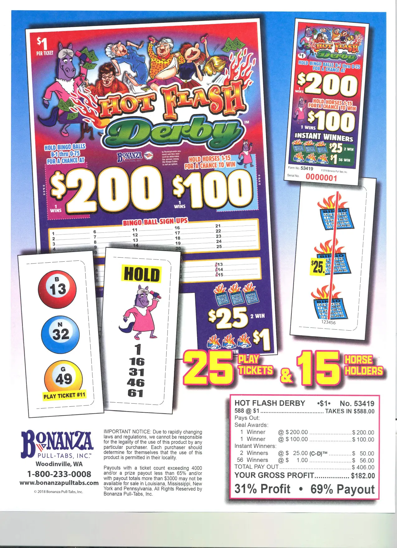 A flyer for the japanese slot machine