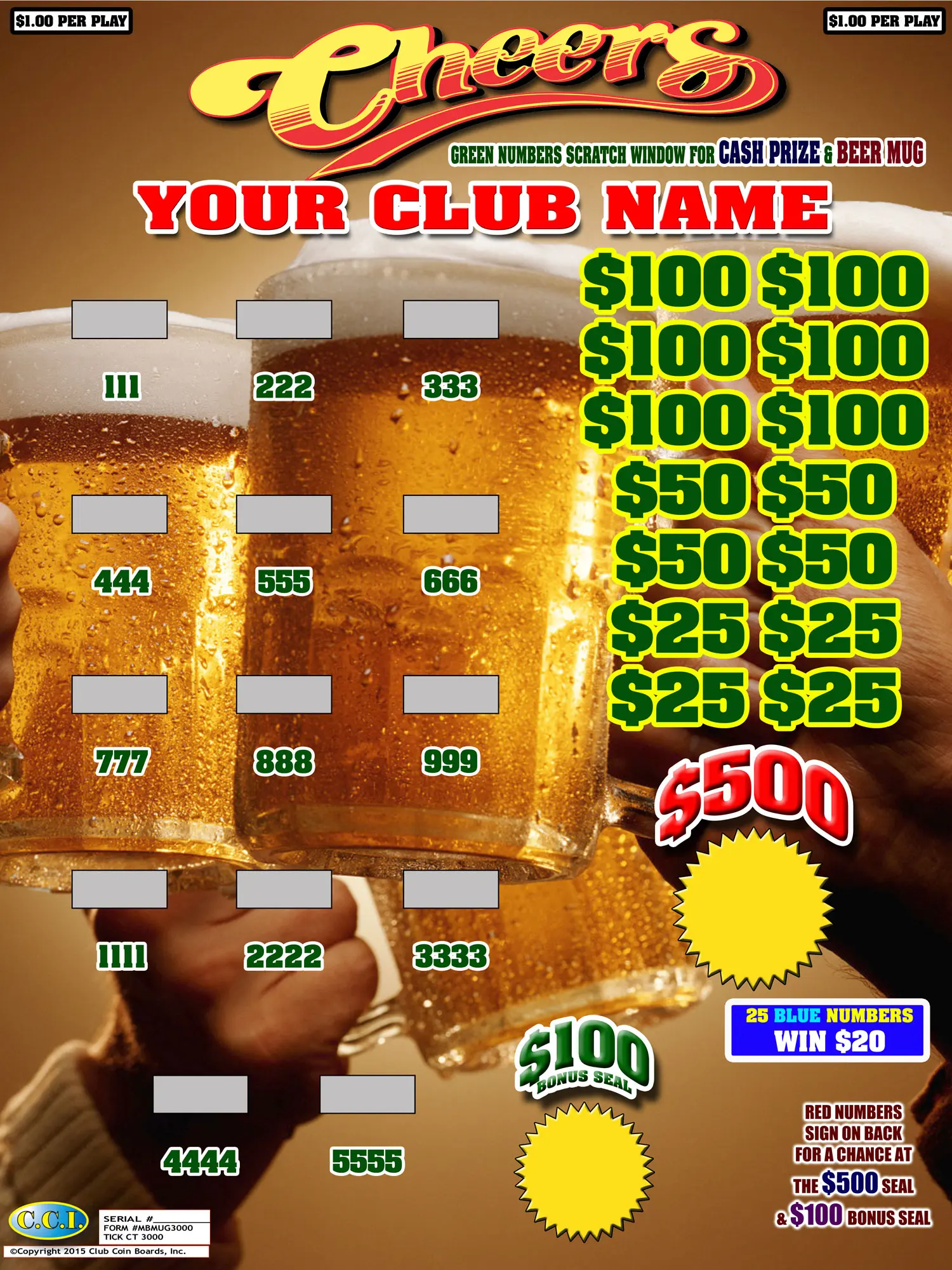 A beer menu with prices for each drink.